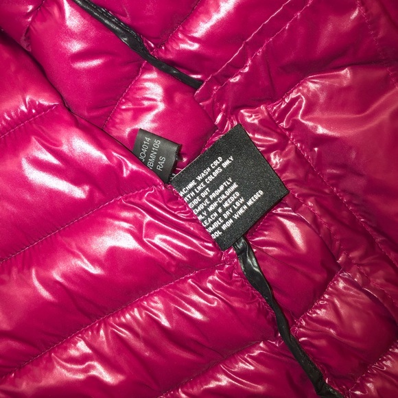 Black Rivet Plum Color Puffer Jacket - Picture 4 of 5